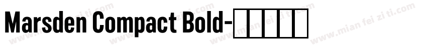 Marsden Compact Bold字体转换